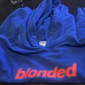 Blue 'blonded' Hoodie